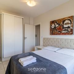 Apto com varanda e vista mar em Floripa | GVM133