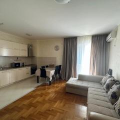 Просторная квартира в Петровце с видом на море