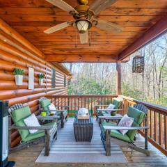 Cabin in Blue Ridge Hot Tub Games & Creek