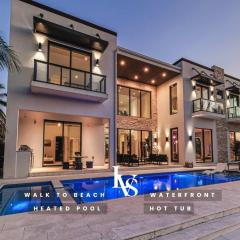 Villabella Luxe 100ft Waterfront Villa With 6bedrooms65bathrooms 5 Minute To Beach Chefaposs Kitchen Heated Poolhot Tub Outdoor Bbq Kitchen Sonos