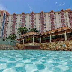 Apartamento Suíte Flat Hot Springs Hotel em Caldas Novas com parque aquático