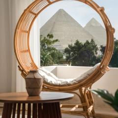 Ancient Bohemian Khan Memphis Oasis Pyramids view