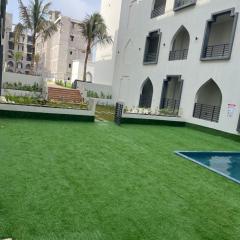 شقة من ثلاث غرف في مجمع مروج الزين في صلالة