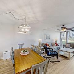 Renovated, ground-floor condo at oceanfront complex with pool - steps to beach