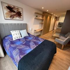 Moderno apartamento en Chapinero - WiFi, gym, coworking, seguridad 24h
