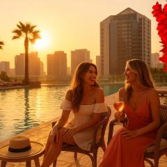 Keyrock Living - Studio with Burj Khalifa View