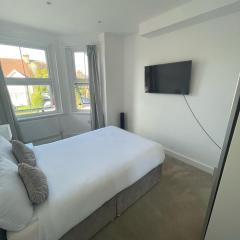 Modern Double Bedroom with Marble private bathroom