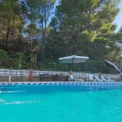 Buenas vistas y privacidad, tranquila y fresca villa en el bosque de Valencia con una magnífica piscina de 80m2