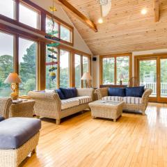 Sunroom, Hot Tub and Water Views! Mashpee Duplex