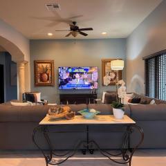 Luxe Ranch w Four Peaks Views Outdoor Fireplace
