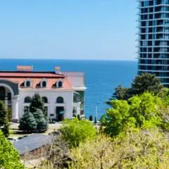 Спальня-студия с видом на море и парк