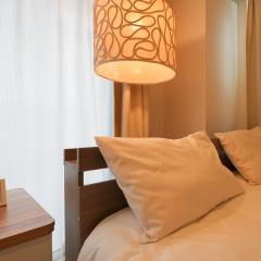 We support a comfortable trip Direct access to Kansai Airport Room in the center of Osaka Maximum 4 people Room 501