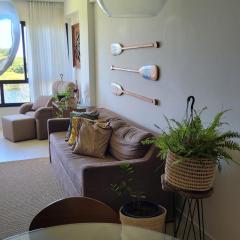 Flat Vista Lago Perto do Mar em Guarajuba