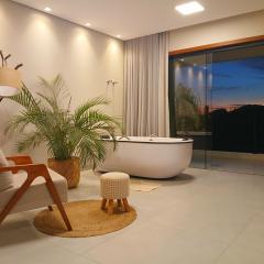 Casa Espetacular com banheiras e uma vista incrível.