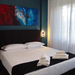 Ancient Rome Colosseum modern and bright apartment