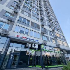 Panoramic view of the lake in the new apartment