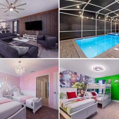 Luxe Villa with Pool and Spa Game room & Free Resort Access Sleeps 22