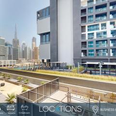 Binghatti Canal - One Bed with Burj Khalifa View
