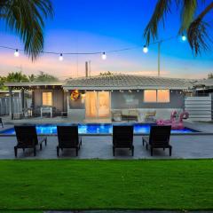 Luxe 4BR Miami Pool-Near Airport-Games-Backyard