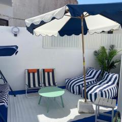 Blue Beach Home with Terrace