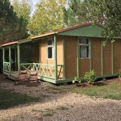 Chalet Confortable avec Terrasse au Camping La Chesnays - API-1-52-284