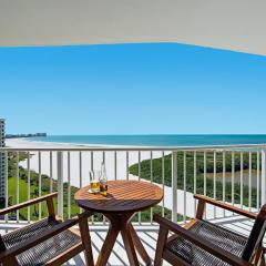 Coastal modern beachfront condo with sweeping views