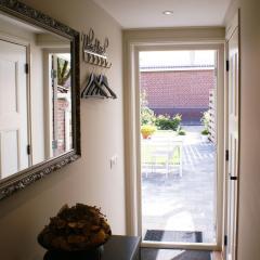 Atmospheric Wadden houses located next to each other near the Wadden Sea