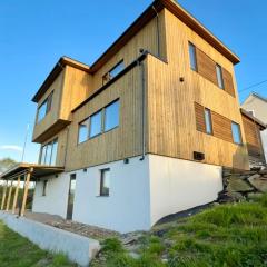 Modern detached house with a view