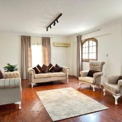 Relaxing Garden View 3BR Spacious Apartment in New Cairo