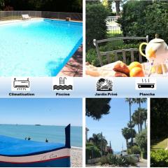 Rez de jardin en bord de mer