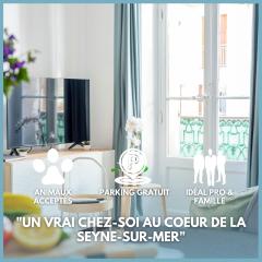 Le Garibaldi - Idéal PRO & Couple - Parking GRATUIT - CENTRE VILLE - Animaux acceptés - Port - Commerces - Plages 1,9km - WIFI HD I BAO LOCATION