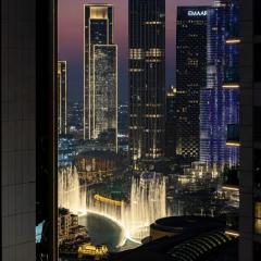 Restay Homes at Damac Maison Mall - Full Burj View from all rooms - 1 min to Dubai Mall