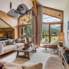 Luxury Penthouse with Panoramic Views and indoor fire area in Courchevel 1650 Celeste