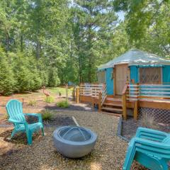 Unplugged Retreat! Unique Yurt with Deck in Smokies