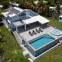 Villa Zetwal piscine jacuzzi vue mer