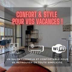 Studio 4pers-Terrace-clim-wifi-parking