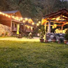 Cottages in mountains