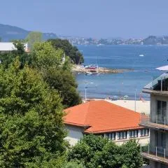 Baiona, playa céntrico