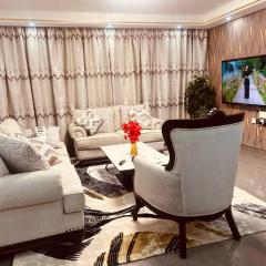 Spacious luxury three bedroom apartment with restaurant ,fully equipped gym, children playing ground, ample parking space and amazing breathtaking scenic city views
