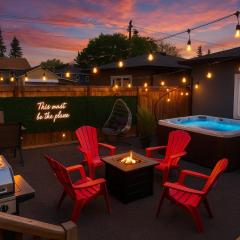 Mayfield Manor - Hot Tub - KingBed - FireTable - BBQ - Wifi