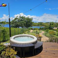 Wiri House na beira da Lagoa Doce