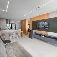 Flat Espaçoso com Uma Bela Vista e 2 Quartos