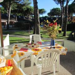 Colorful apartment with patio