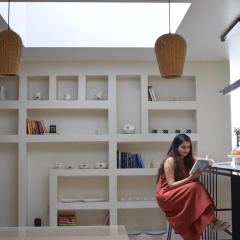 Somewhere in Jaipur, Sunlit Boho Floor Behind Airport