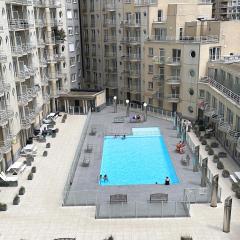 Stylish apartment with a swimming pool by the sea T129