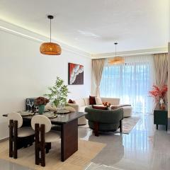 Elegant classy apartment with modern equipped with swimming pool gym, private parking space and proximity to major shopping malls