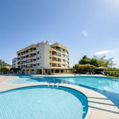 C129 Apto de 1 quarto em condomínio frente ao mar