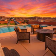 Pool & Hot Tub & Fire Pit & Water Slide