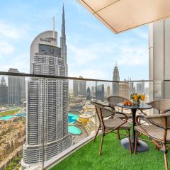 Elegant 2BR Burj View & Dubai Mall linked