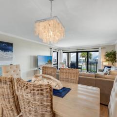 Enjoy the balcony with an ocean view located on the no-drive beach!